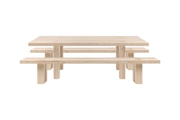 Table à manger Max avec bancs 250 cm - Frêne - Hem