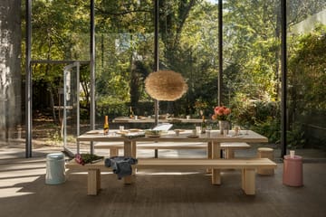 Table à manger Max avec bancs 250 cm - Frêne - Hem