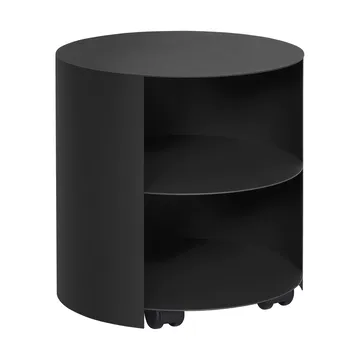 Table d'appoint Hide Ø38x41 cm - Jet black textured - Hem