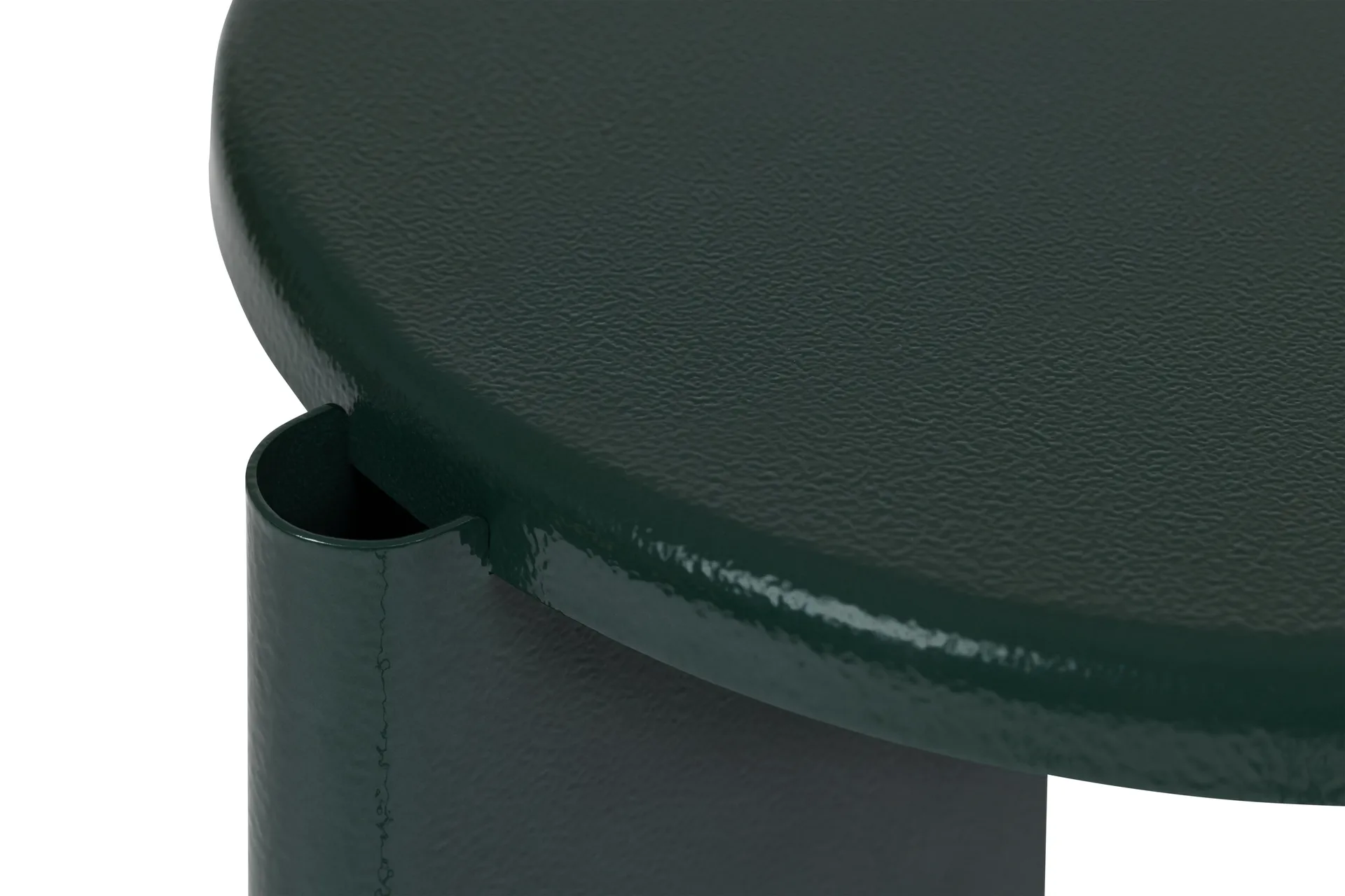 Table d'appoint Lolly 56 cm, Black green gloss Hem