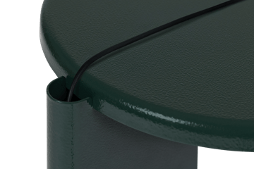 Table d'appoint Lolly 56 cm - Black green gloss - Hem