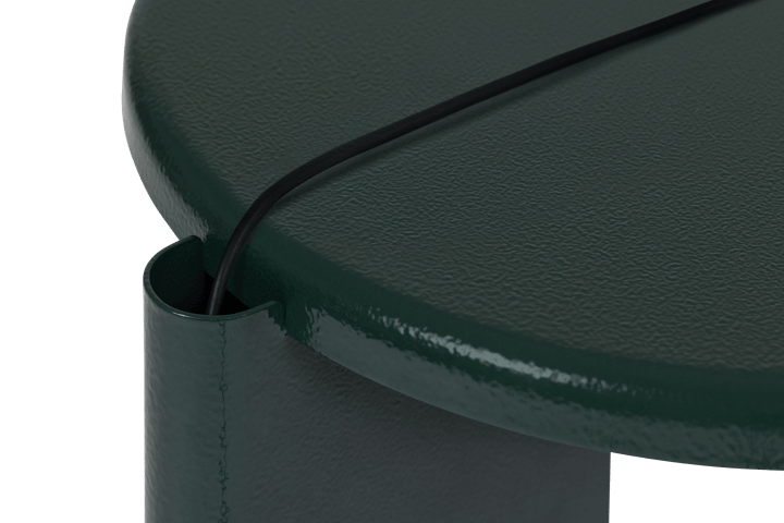 Table d'appoint Lolly 56 cm, Black green gloss Hem