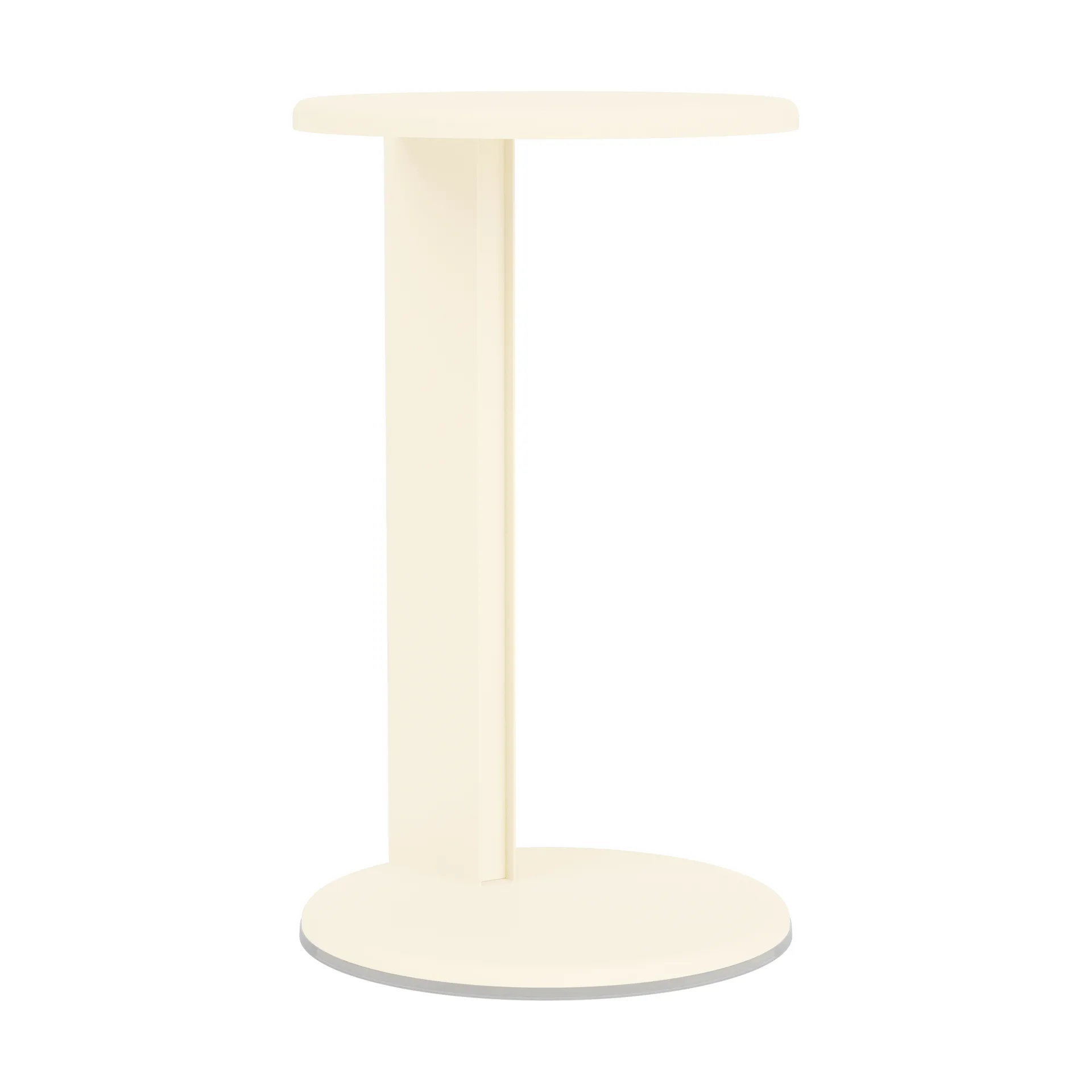 Table d'appoint Lolly 56 cm, Cream matte Hem
