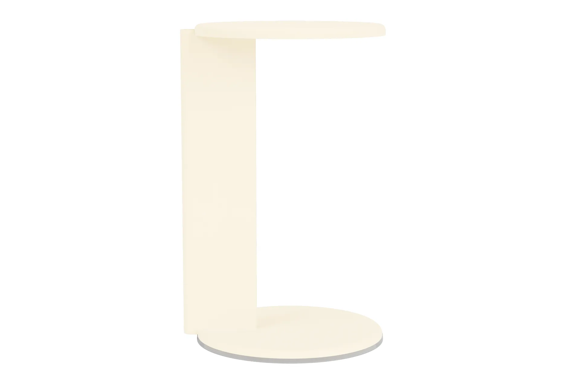 Table d'appoint Lolly 56 cm, Cream matte Hem