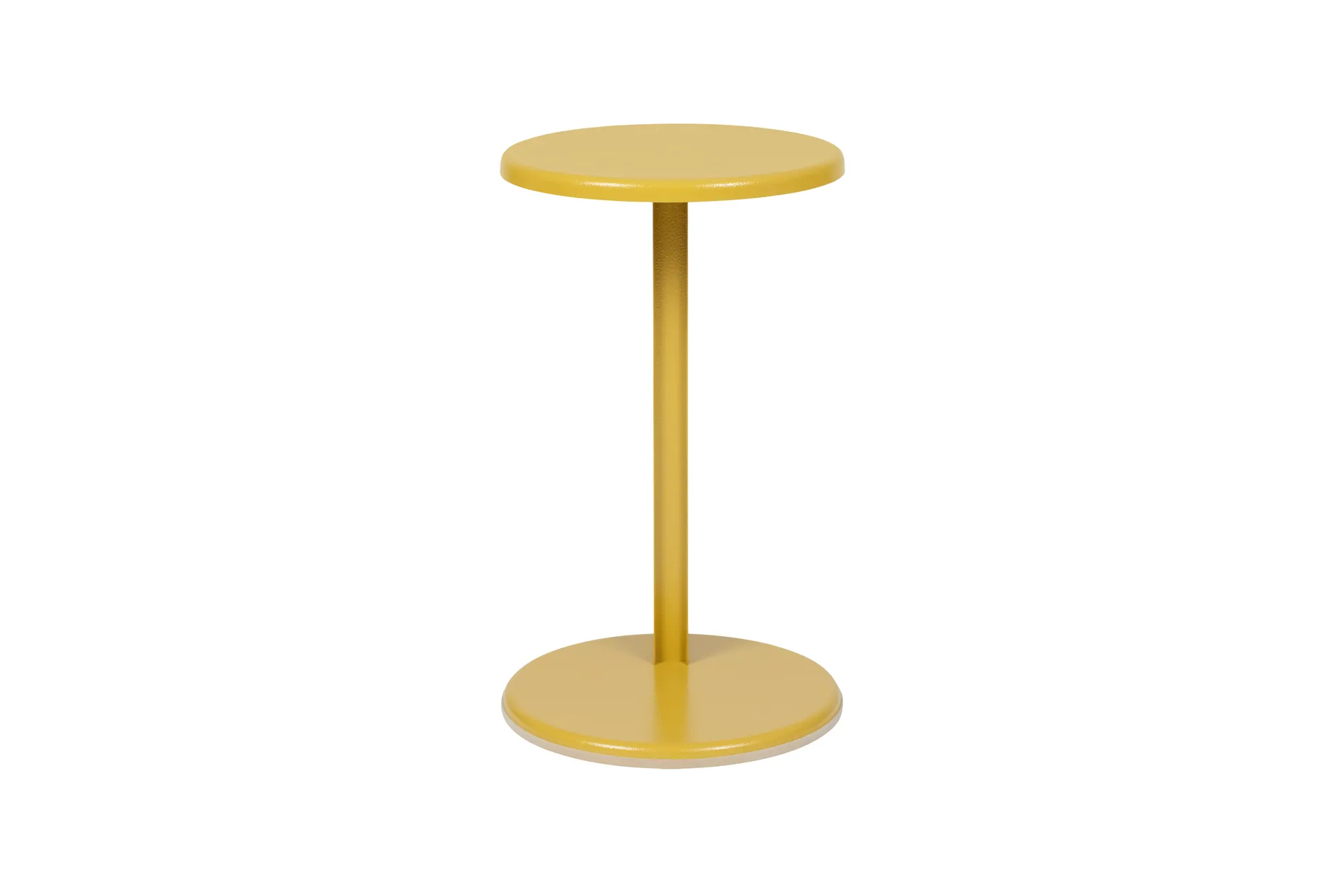 Table d'appoint Lolly 56 cm, Ochre yellow gloss Hem
