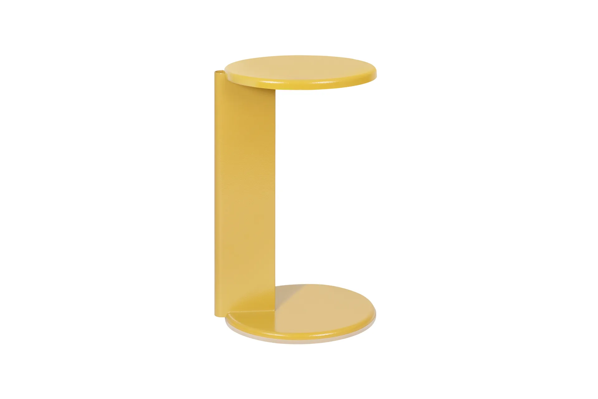 Table d'appoint Lolly 56 cm, Ochre yellow gloss Hem