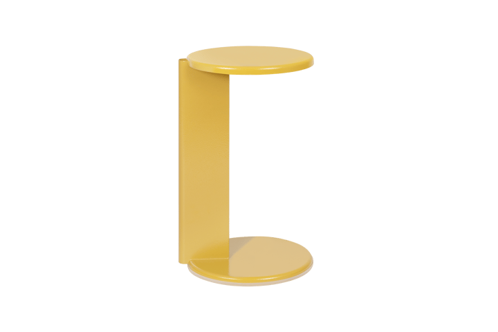Table d'appoint Lolly 56 cm, Ochre yellow gloss Hem
