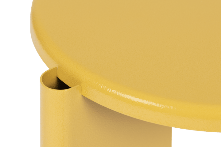 Table d'appoint Lolly 56 cm, Ochre yellow gloss Hem