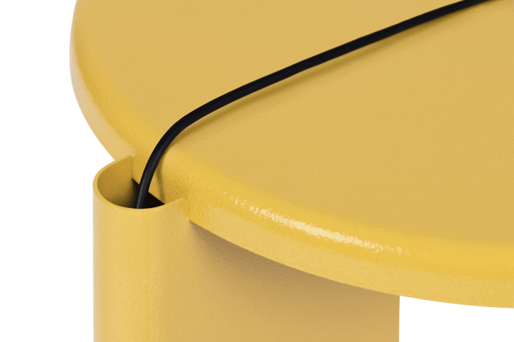 Table d'appoint Lolly 56 cm, Ochre yellow gloss Hem