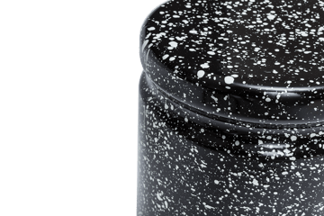 Tabouret Last Ø32x44 cm - Black-white splatter - Hem