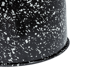 Tabouret Last Ø32x44 cm - Black-white splatter - Hem