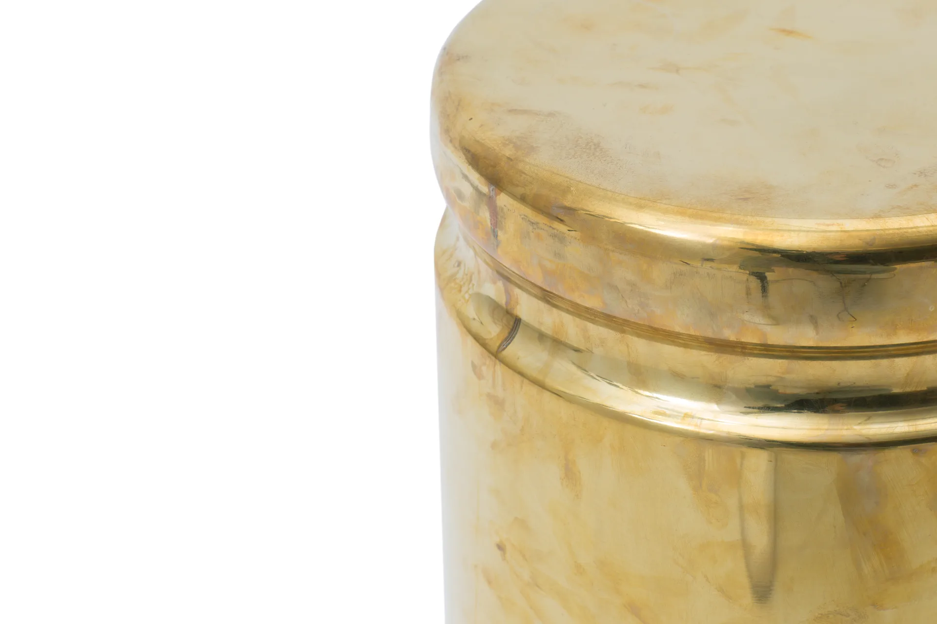 Tabouret Last Ø32x44 cm, Brass Hem