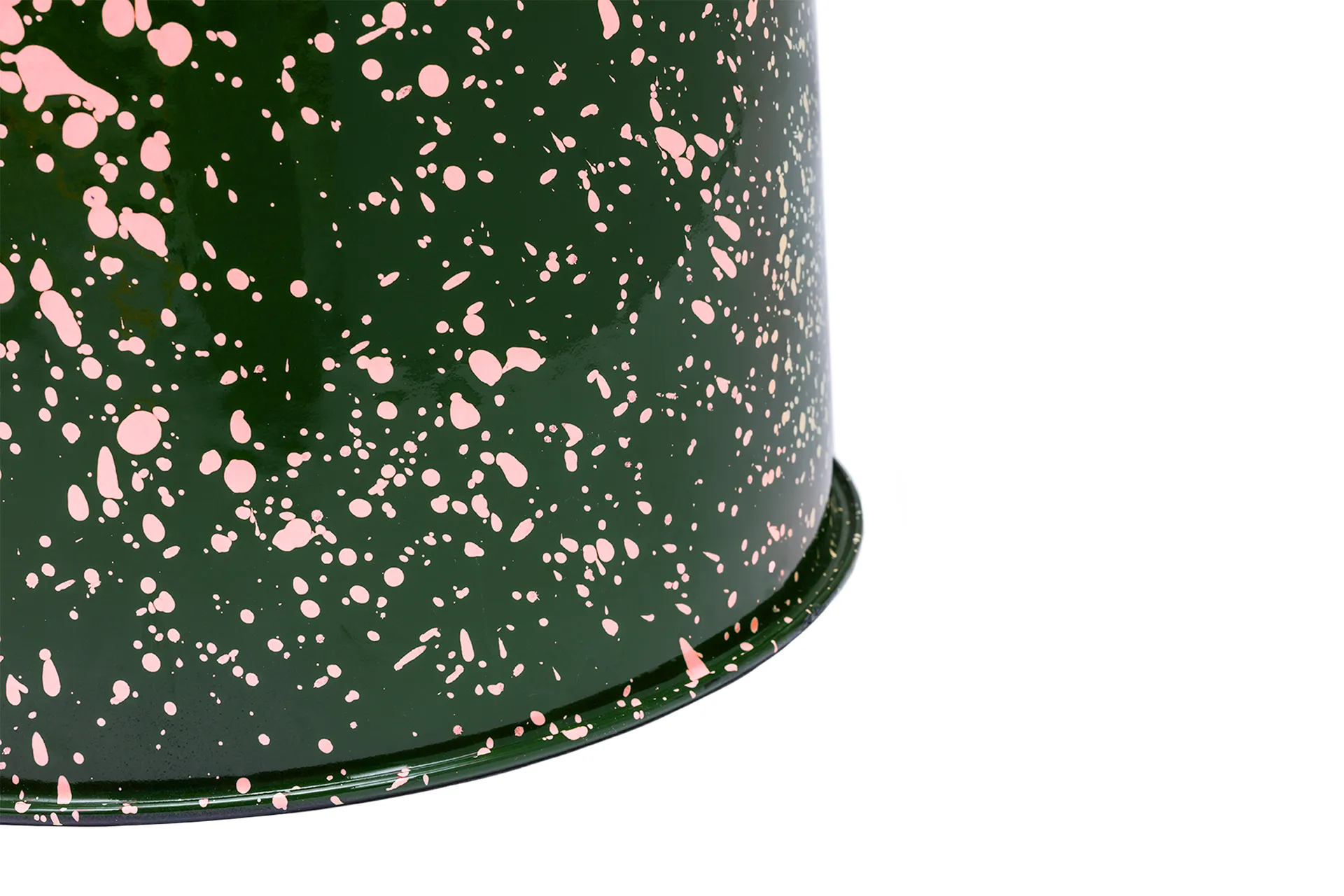 Tabouret Last Ø32x44 cm, Green-pink splatter Hem