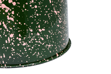 Tabouret Last Ø32x44 cm - Green-pink splatter - Hem