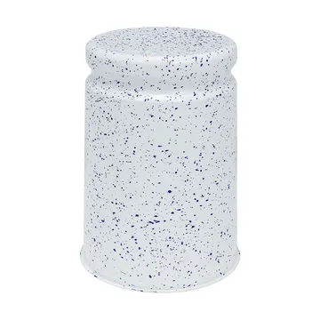 Tabouret Last Ø32x44 cm - White-blue splatter - Hem
