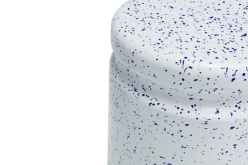 Tabouret Last Ø32x44 cm - White-blue splatter - Hem