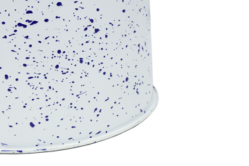 Tabouret Last Ø32x44 cm - White-blue splatter - Hem