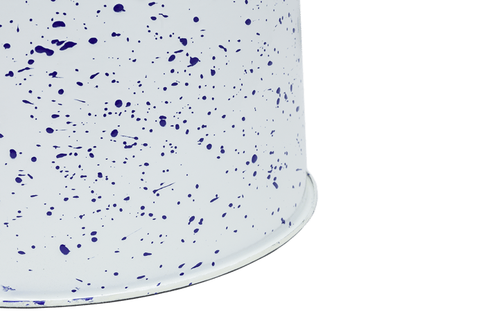 Tabouret Last Ø32x44 cm, White-blue splatter Hem