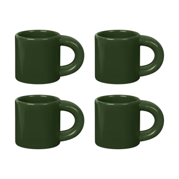 Tasse à espresso Bronto 10 cl Lot de 4 - Green - Hem