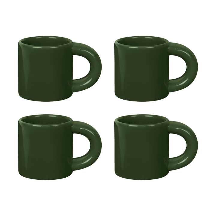 Tasse à espresso Bronto 10 cl Lot de 4 - Green - Hem