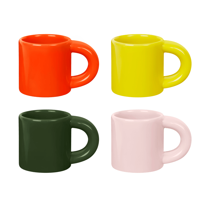 Tasse à espresso Bronto 10 cl Lot de 4 - Multi - Hem