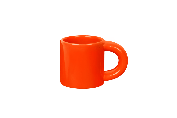 Tasse à espresso Bronto 10 cl Lot de 4, Orange Hem