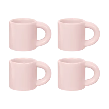 Tasse à espresso Bronto 10 cl Lot de 4 - Pink - Hem