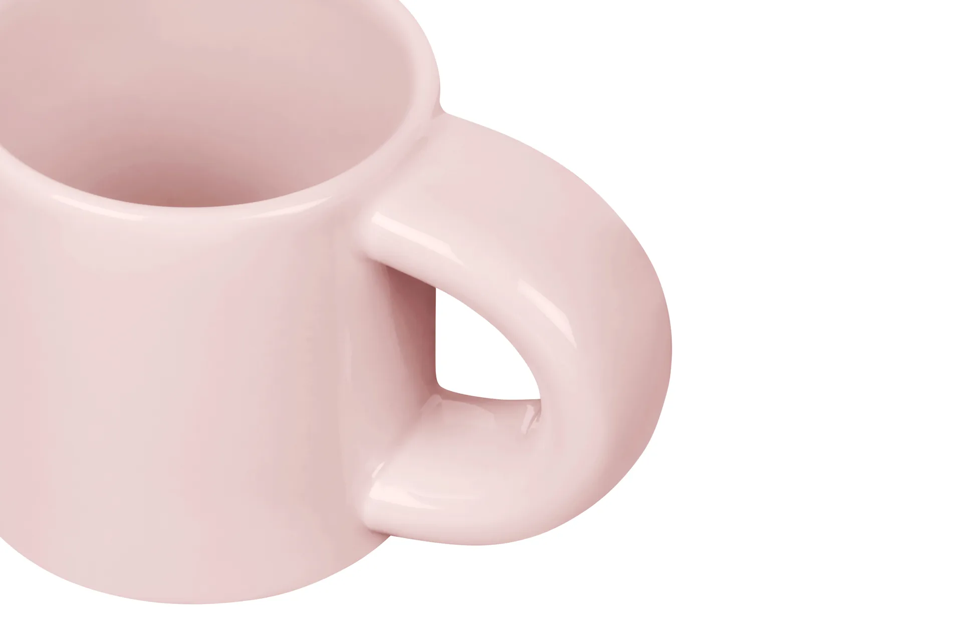 Tasse à espresso Bronto 10 cl Lot de 4, Pink Hem