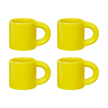 Tasse à espresso Bronto 10 cl Lot de 4 - Yellow - Hem