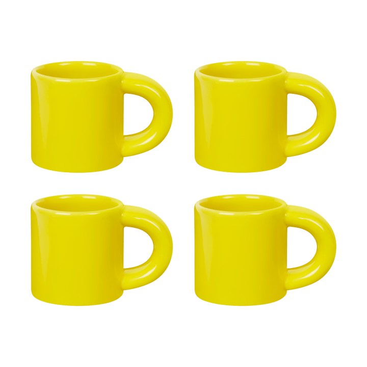 Tasse à espresso Bronto 10 cl Lot de 4 - Yellow - Hem