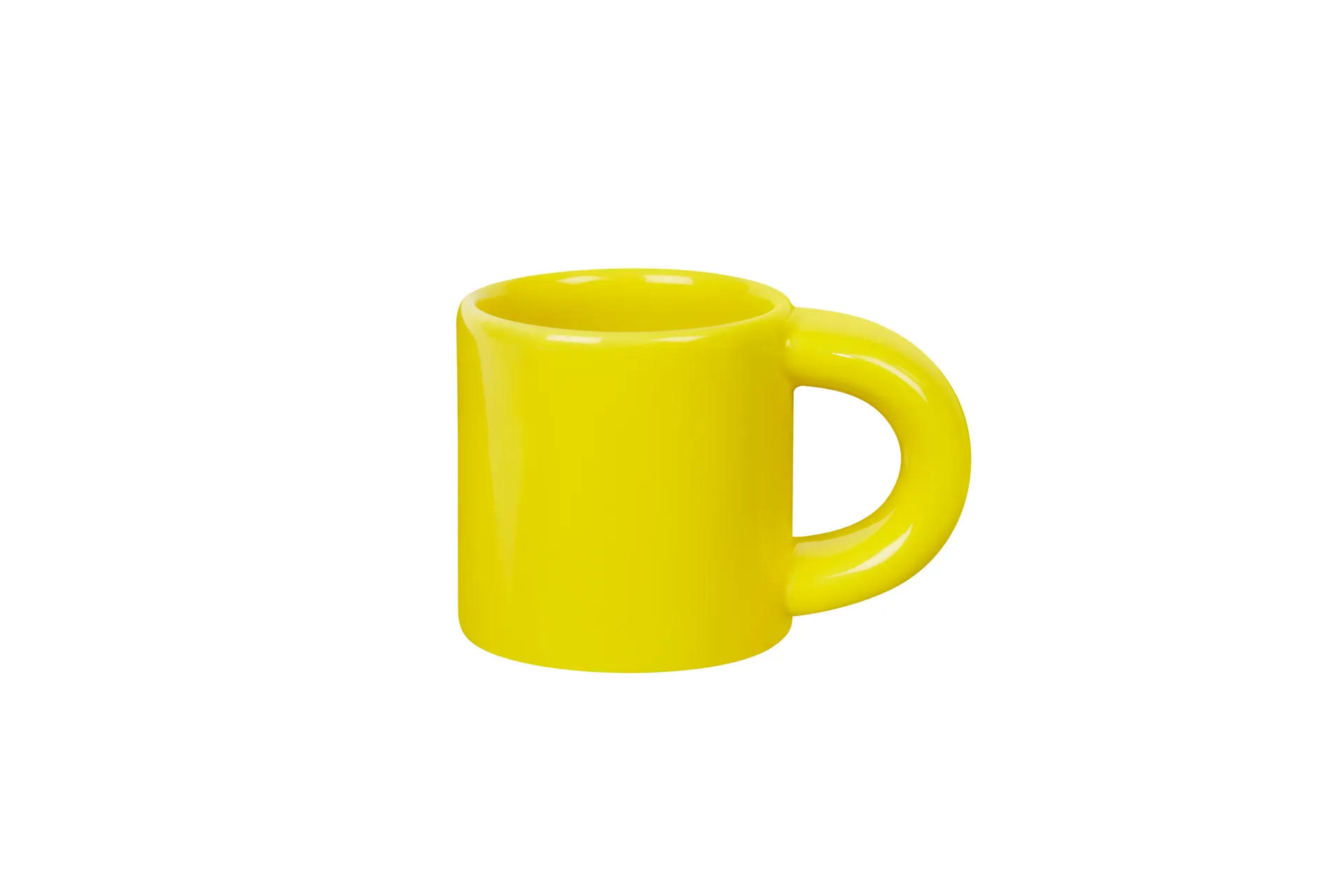 Tasse à espresso Bronto 10 cl Lot de 4, Yellow Hem