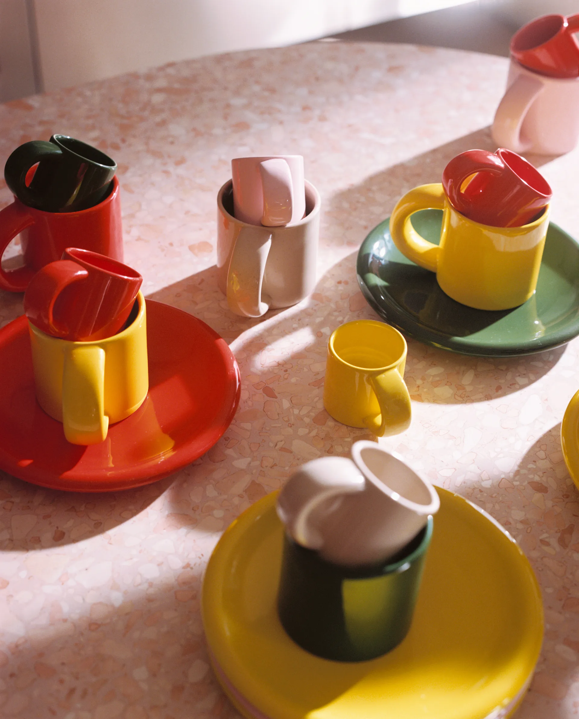 Tasse à espresso Bronto 10 cl Lot de 4, Yellow Hem