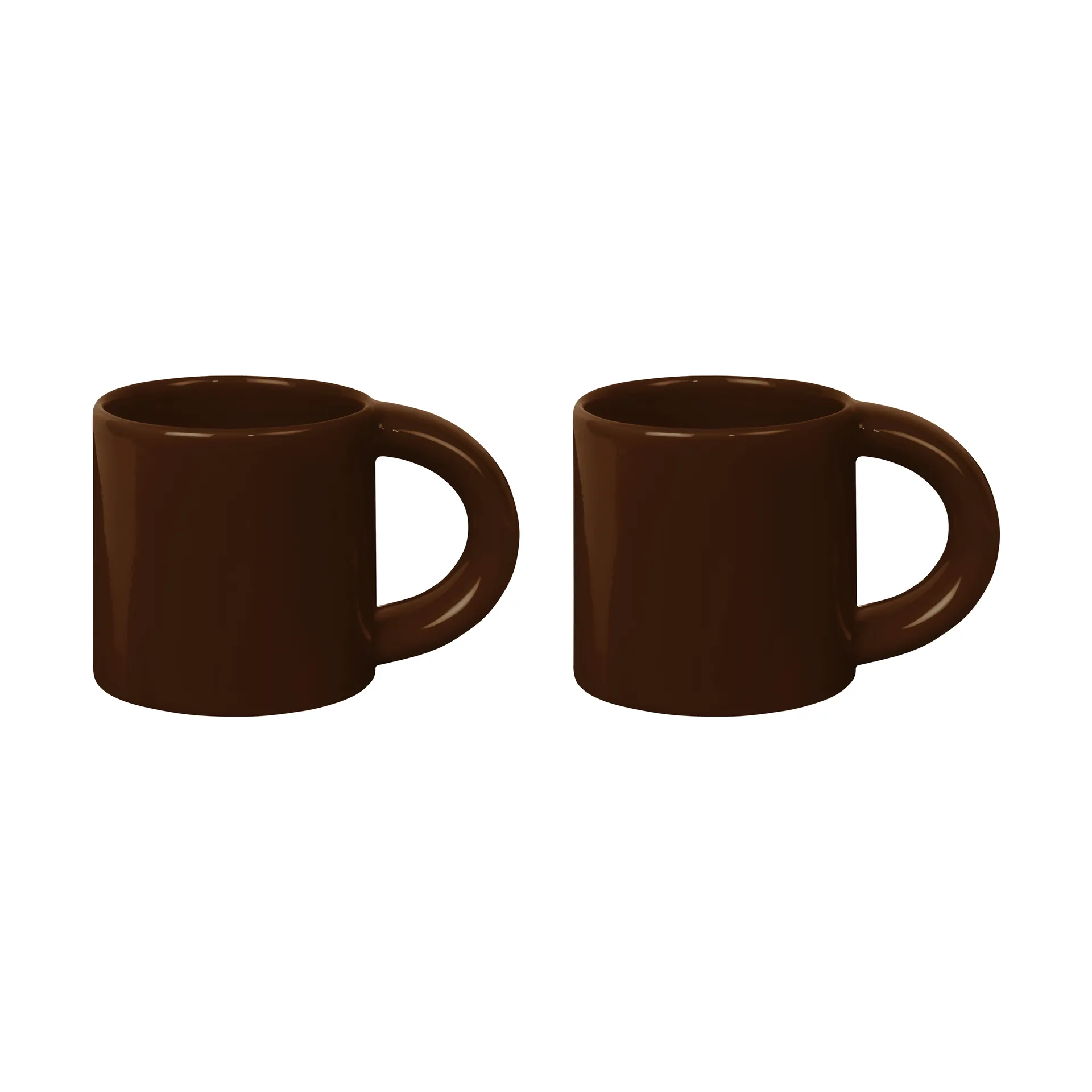 Tasse Bronto 30 cl Lot de 2, Brown Hem
