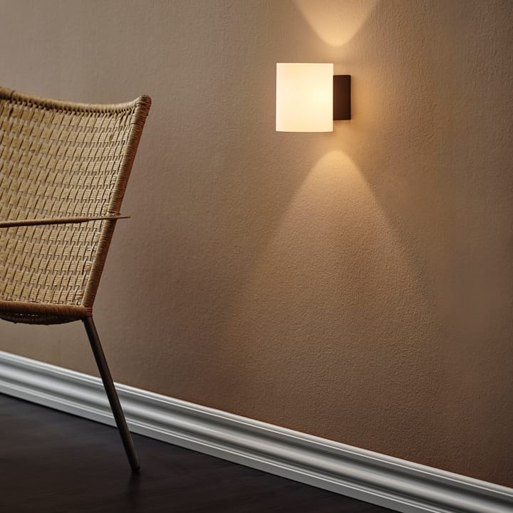 Applique murale Evoke small, Gris Anthracite -blanct Verre Herstal