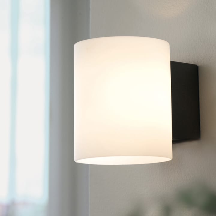 Applique murale Evoke small, Gris Anthracite -blanct Verre Herstal