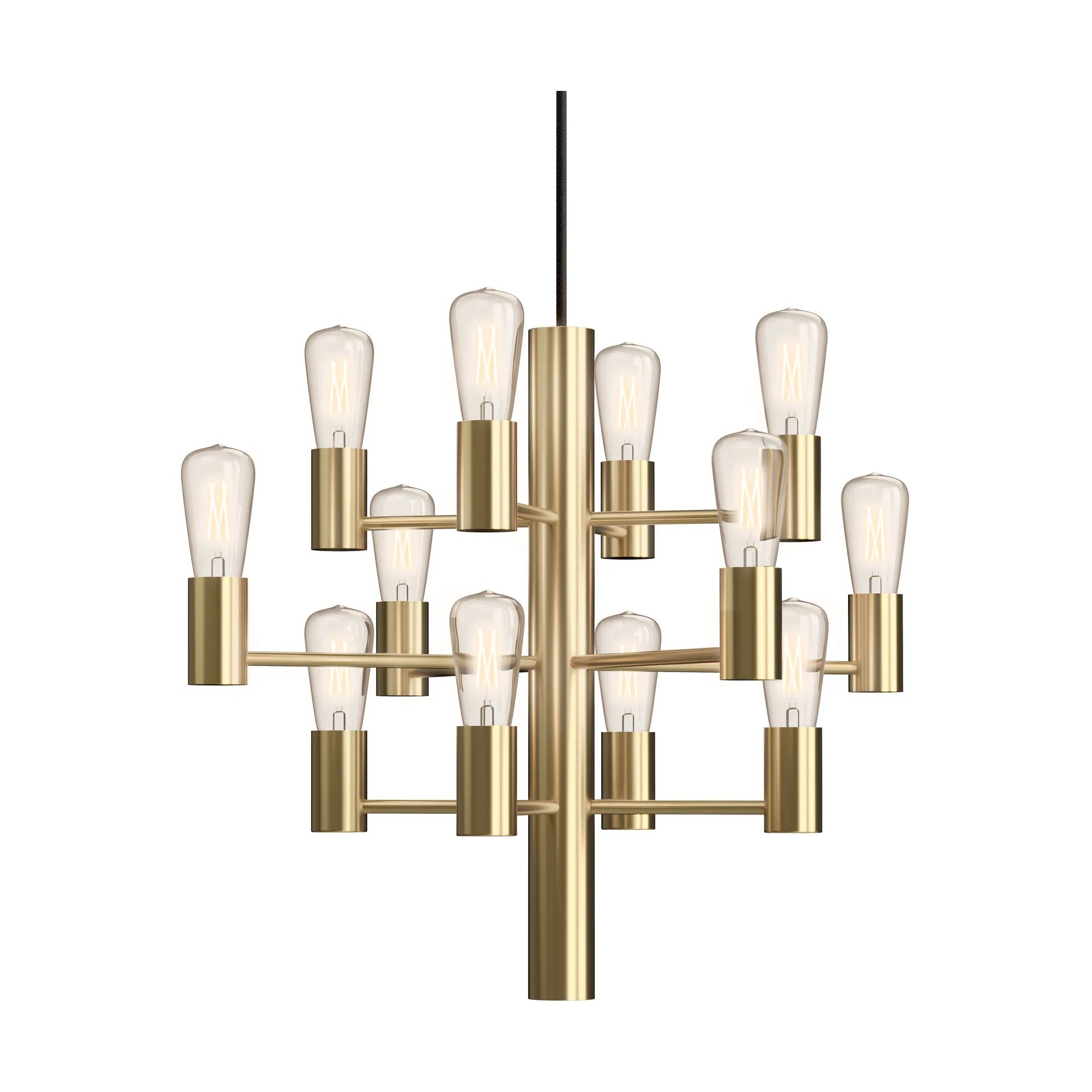 Chandelier Manola Mini 12, Satin-laiton Herstal
