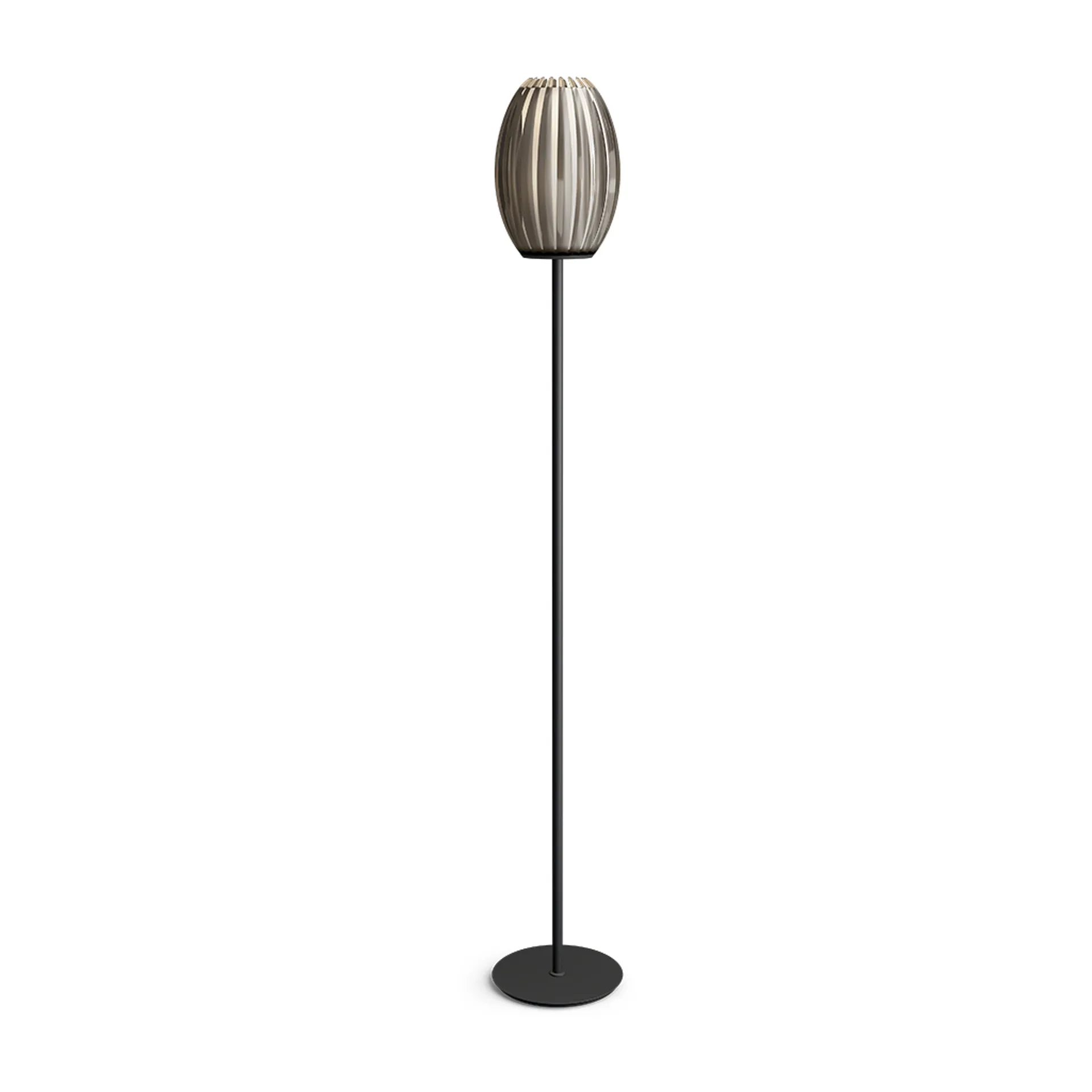 Lampadaire Tentacle 165 cm, Noir-fumée Herstal