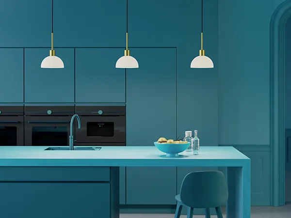 Lampe à suspension Vienda, Laiton-verre opale Herstal