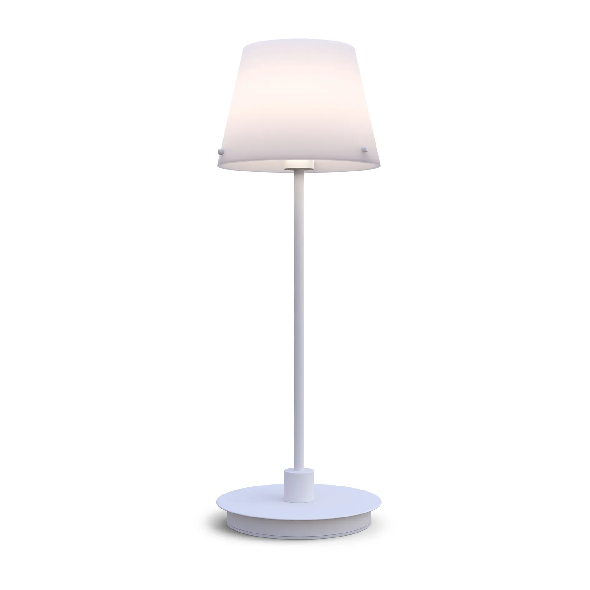 Lampe de table Gil il Grande, Blanc-verre opale Herstal