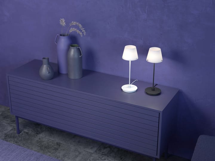 Lampe de table Gil il Grande, Blanc-verre opale Herstal