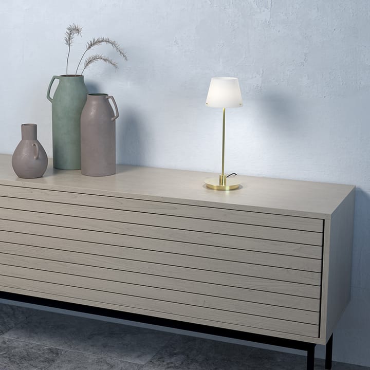 Lampe de table Gil il Grande, Laiton Herstal