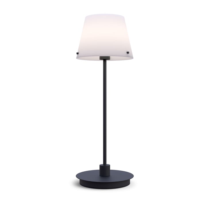 Lampe de table Gil il Grande - Noir-verre opale - Herstal