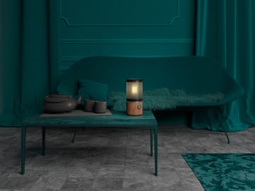 Lampe de table Jazz 24 cm - Chêne foncé-noir mat - Herstal
