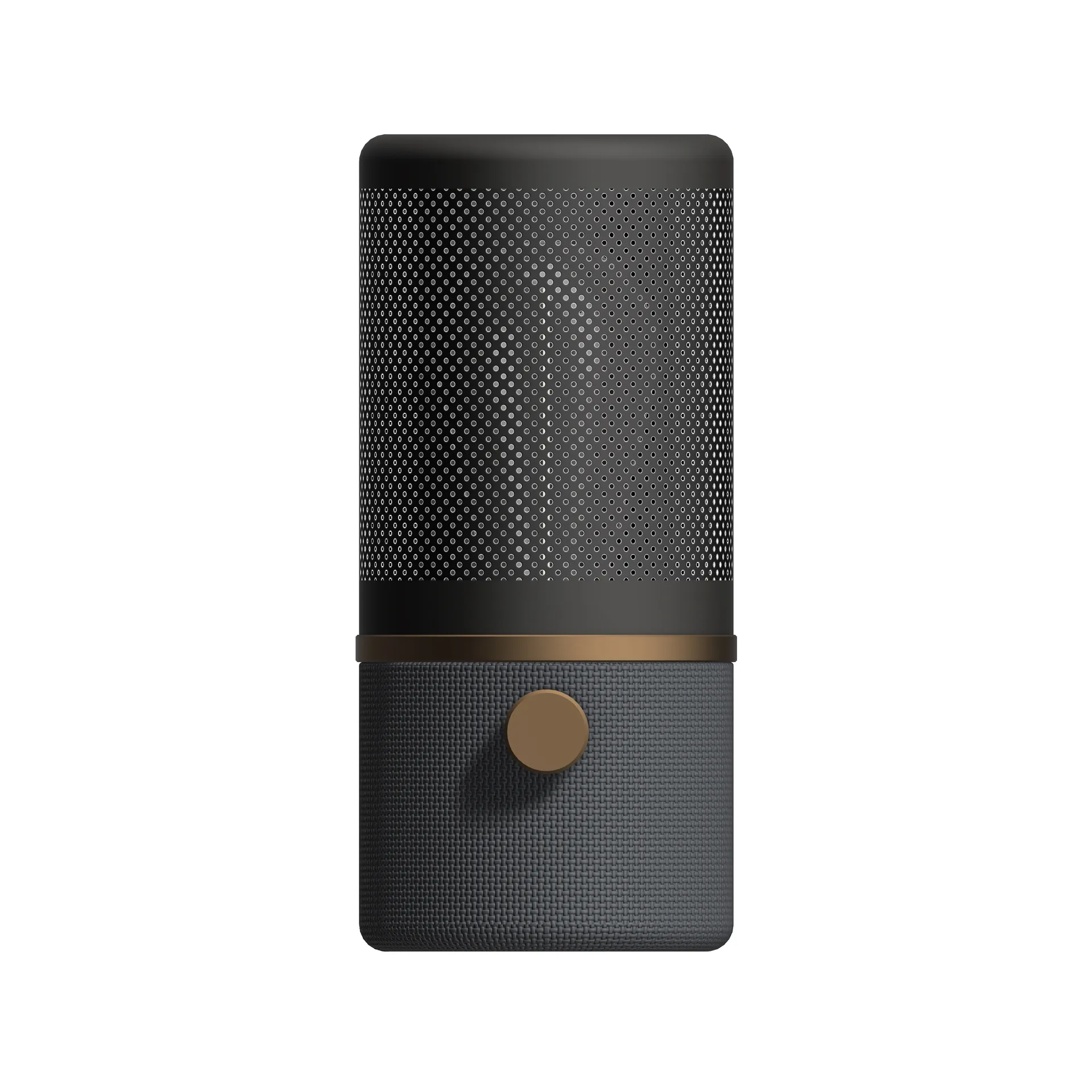 Lampe de table Jazz 24 cm, Gris-noir mat Herstal