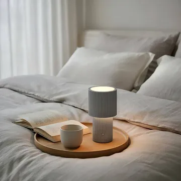 Lampe de table portable Iluma - Argent - Herstal