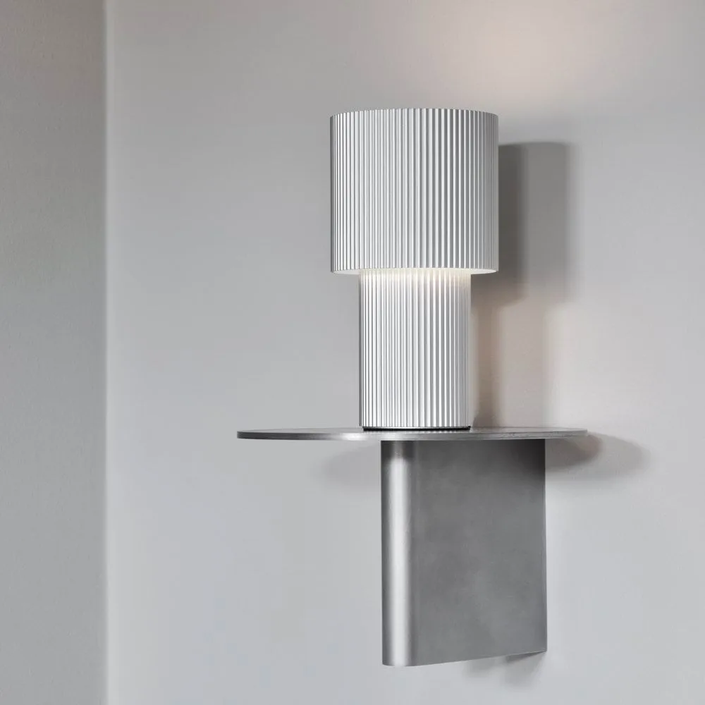 Lampe de table portable Iluma, Argent Herstal