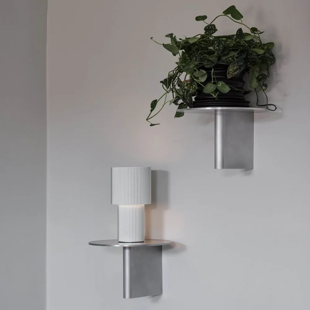 Lampe de table portable Iluma, Argent Herstal