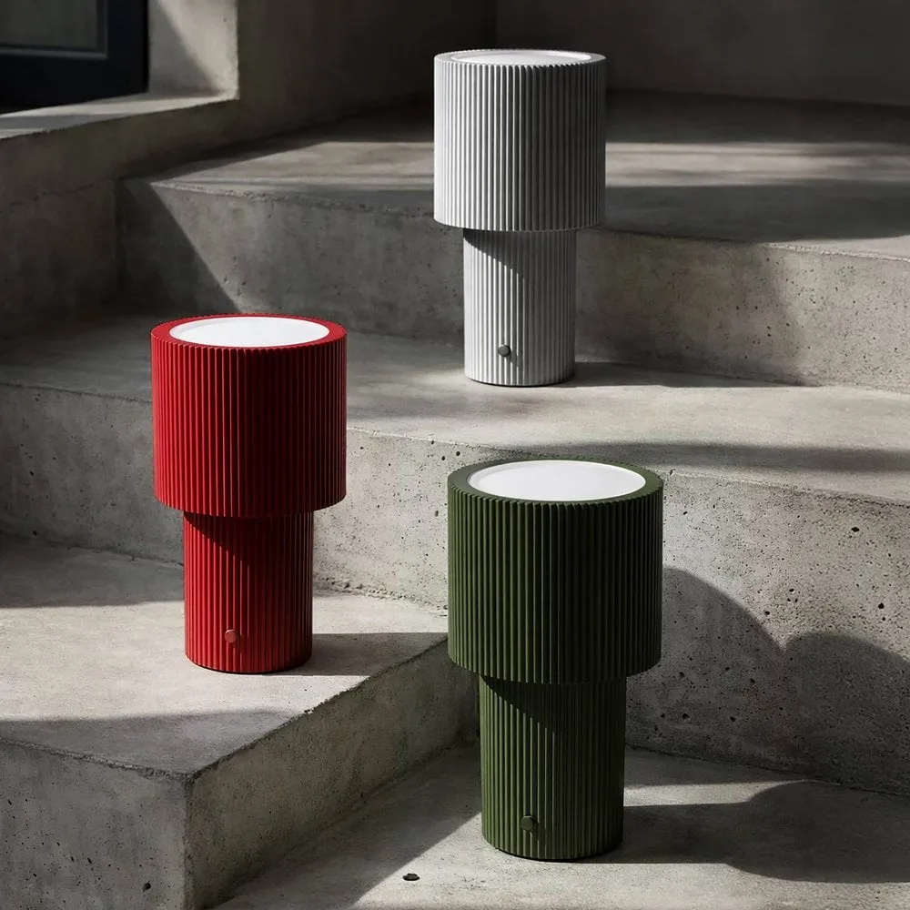 Lampe de table portable Iluma, Rouge Herstal