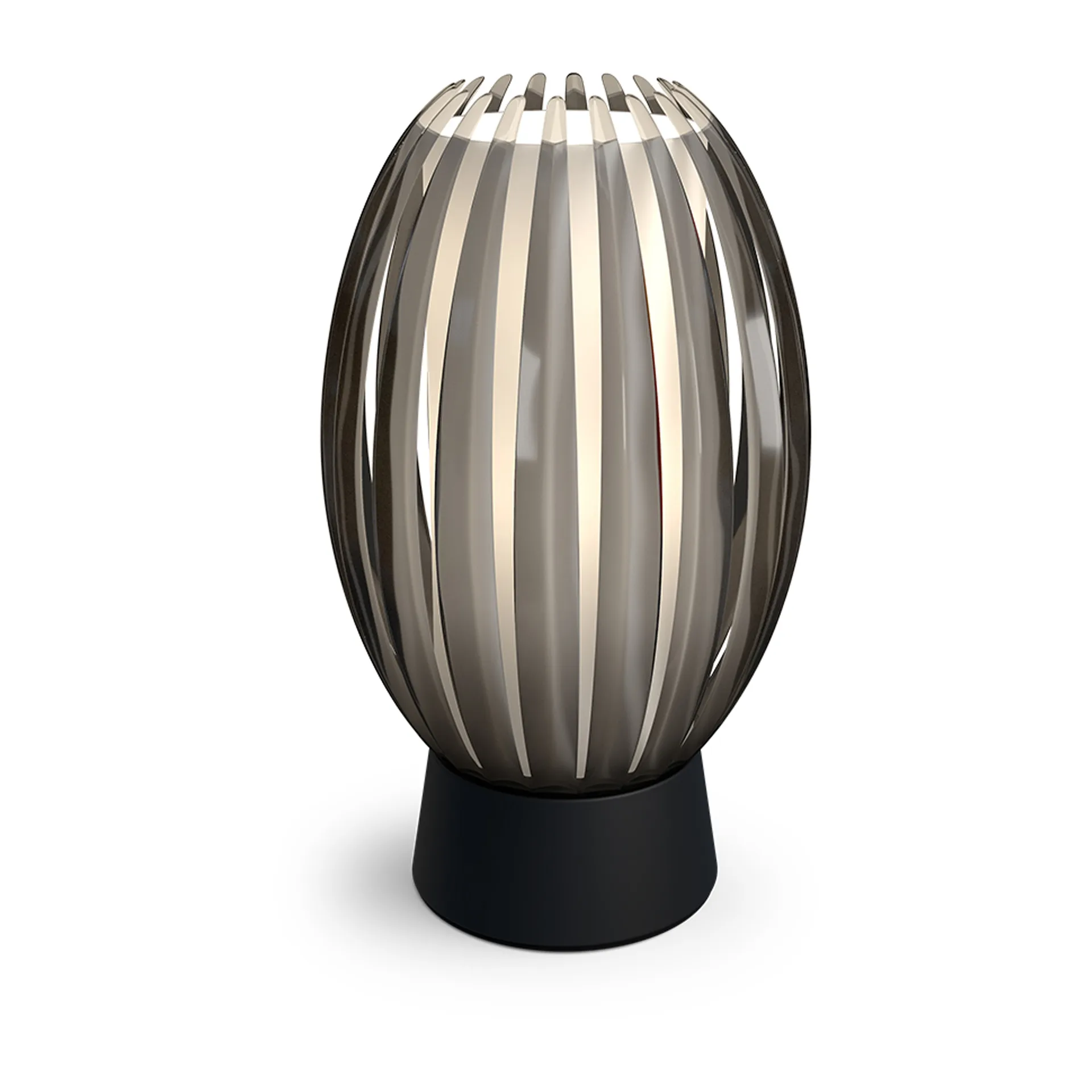 Lampe de table Tentacle S 18,5 cm, Noir-fumée Herstal