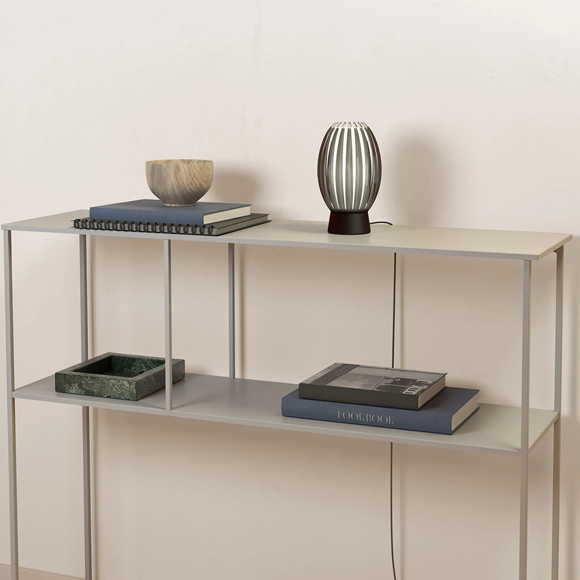 Lampe de table Tentacle S 18,5 cm, Noir-fumée Herstal